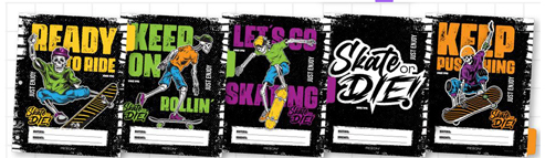 (0652**SD) SEPARADOR N3 REXON SKATE OR DIE - CARPETAS - SEPARADORES ESCOLARES/A4