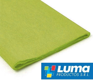 (0673**VM) PAPEL CREPE VERDE MANZANA - PAPELERIA - PAPEL CREPE