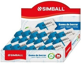 GOMA SIMBALL LAPIZ/TINTA (X36) - GOMAS DE BORRAR - GOMAS