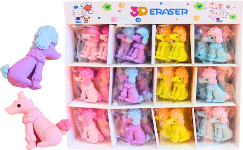 (105162) GOMA FANTASIA CANICHE 26587 - GOMAS DE BORRAR - GOMAS