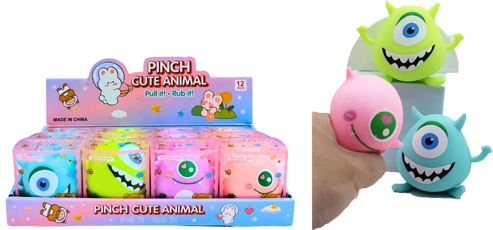 (107521) SQUISHY MONTRUOS E/CAJA - LINEA REGALERIA - VARIOS REGALERIA