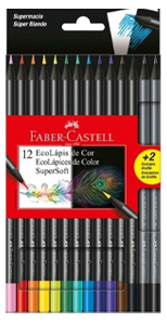 (120122S) LAPICES FABER C.SUPERSOFT X 12 - LAPICES COLOR - LAPICES COLOR