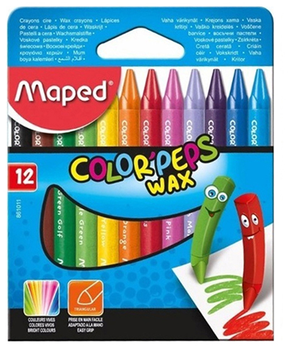 (120193) CRAYON MAPED X12 WAX.MAXI 861311 - CERAS/CRAYONES - CERAS/CRAYONES