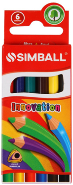 LAPICES SIMBALL INNOVATION X 6 CORT - LAPICES COLOR - LAPICES COLOR