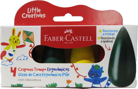 (120217) CRAYON FABER CASTELL TROMPO X4 - CERAS/CRAYONES - CERAS/CRAYONES