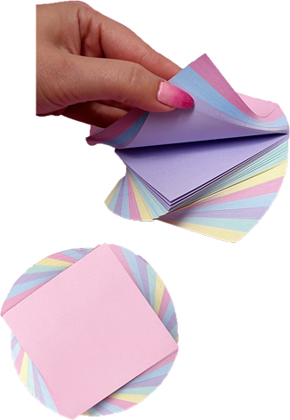 (120417) TACO 9X9 MULTICOLOR ESPIRAL X200H - LINEA ESCRITORIO - LINEA ESCRITORIO
