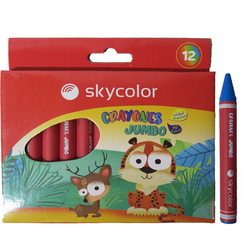 (125305) CRAYON SKYCOLOR JUMBO X12 - CERAS/CRAYONES - CERAS/CRAYONES