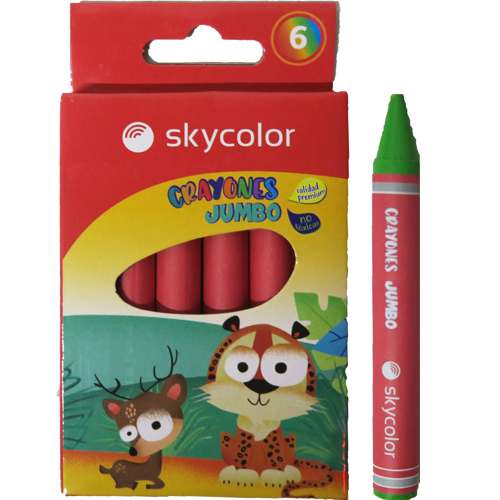 (125306) CRAYON SKYCOLOR JUMBO X6 - CERAS/CRAYONES - CERAS/CRAYONES