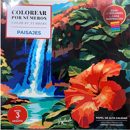 (142695) LIBRO SPL COLOREAR X NUM PAISAJES - LIBROS - LIBROS