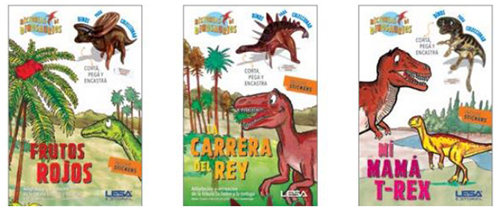 (147340) LIBRO LE HIST.DINOS C/STIK Y ACTIV. - LIBROS - LIBROS