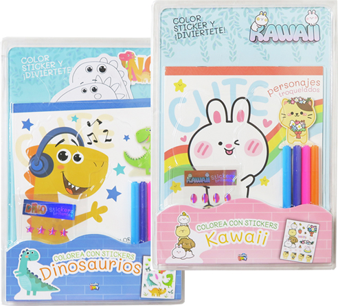 (14752) LIBRO FUN COLOR STICK Y DIVIERT - LIBROS - LIBROS