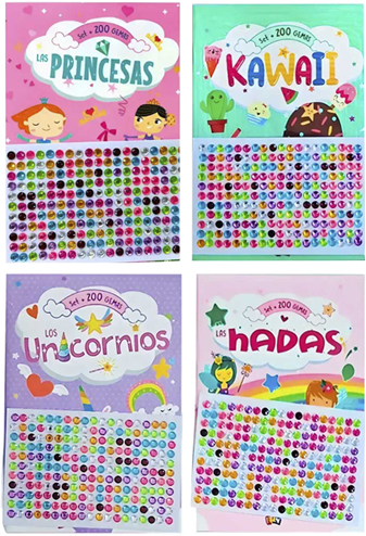 (147535) LIBRO FUN SET P/COL 200 GEMAS PRECI - LIBROS - LIBROS