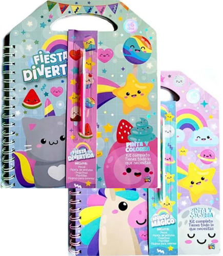 (147543) LIBRO FUN PINTA Y COLOREA KIT COMPL - LIBROS - LIBROS