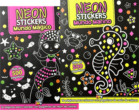 (147578) LIBRO FUN NEON STICKERS - LIBROS - LIBROS
