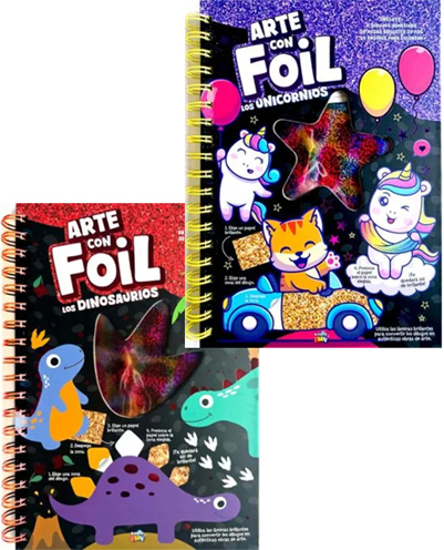 (147630) LIBRO FUN ARTE CON FOIL - LIBROS - LIBROS