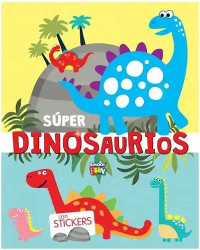 (147667) LIBRO FUN SUPER DINOSAURIOS C/STICK - LIBROS - LIBROS