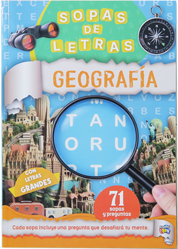 (147765) LIBRO FUN SOPA DE LETRAS GEOGRAFIA - LIBROS - LIBROS