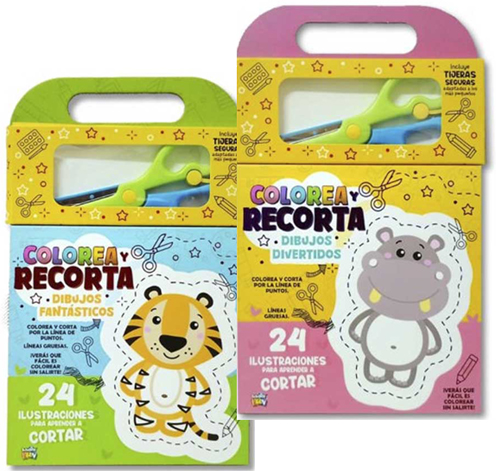 (147966) LIBRO FUN COLOREA Y RECORTA - LIBROS - LIBROS