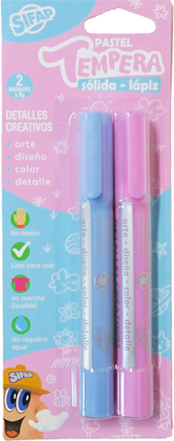 (148022) TEMPERA SIFAP SOLIDA LAPIZ PAST.X2 - LINEA ARTISTICA - TEMPERAS