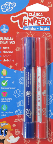 (148035) TEMPERA SIFAP SOLIDA LAPIZ CLAS.X2 - LINEA ARTISTICA - TEMPERAS
