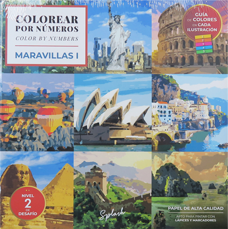 (148496) LIBRO SPL COLOREAR X NUM MARAVIL.I - LIBROS - LIBROS