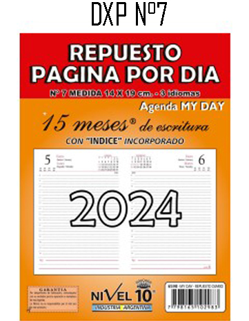 (15009) REP.AG NIVEL Nº7 DIARO 6598 - AGENDAS 2023 - REPUESTOS/CALENDARIO