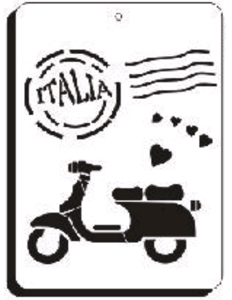 STENCIL CREA 20X30 624-F1 MOTO ITAL - LINEA ARTISTICA - VARIOS ARTISTICA
