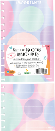 (151173) REP NO BLOCK REMOV.X2 11X9/17 670SB - CUADERNOS/LIBRETAS/REPUESTOS - CUADERNOS 16X21