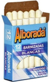 TIZAS ALBORADA X12 BLANCAS BARNIZ. - LINEA ARTISTICA - TIZAS