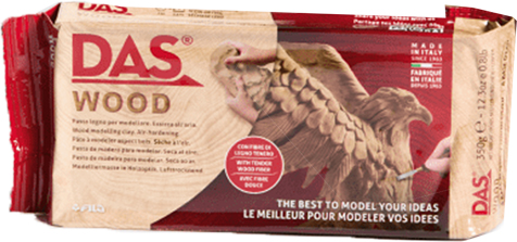 (154202) CERAMICA DAS P/MODELAR WOOD 350GRS - LINEA ARTISTICA - VARIOS ARTISTICA