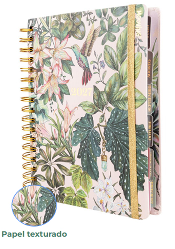(155289) AGENDA MO 16,5X22 FLORAL DXP 4241 - AGENDAS - AGENDAS