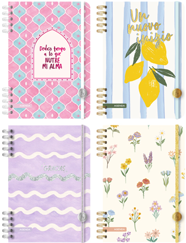 (15562) AGENDA RY 12X17 ACUARELA 8045 2DXP - AGENDAS - AGENDAS