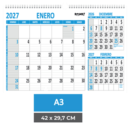 (15689) PLANIF.R 4918 A3 APAI.CEL - AGENDAS - REPUESTOS/CALENDARIO