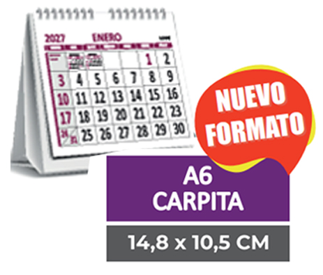 (15758) PLANIF.R 4913/2 A6 APAI.VI CARPITA - AGENDAS - REPUESTOS/CALENDARIO