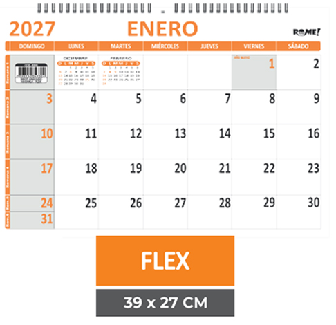 (15812) PLANIF.R 4903 APAI.NA FLEX 39X27 - AGENDAS - REPUESTOS/CALENDARIO