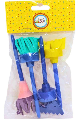 (158523) PINCEL EVA FORMAS SURT.X4 - PINCELES Y RODILLOS - PINCELES