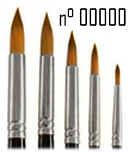 (158756) PINCEL IBI 500 REDONDO N� 00000 - PINCELES Y RODILLOS - PINCELES