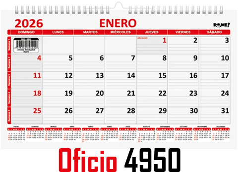 (15878) PLANIF.R 4950 OF APAI.RO 35.5X21.5 - AGENDAS - REPUESTOS/CALENDARIO