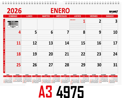 (15879) PLANIF.R 4975 A3 APAI.RO 42X29.7 - AGENDAS - REPUESTOS/CALENDARIO