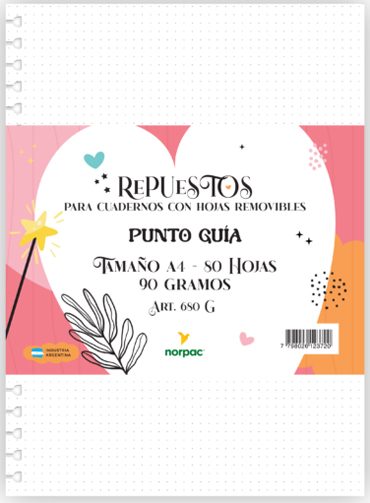 (15917P) REP NO CUA/REMOV.A4 80HPG 680G 90G - CUADERNOS/LIBRETAS/REPUESTOS - CUADERNOS 16X21