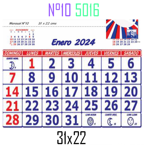 (15918) CALENDARIO NIVEL 5016 Nº10 31X22 - AGENDAS 2023 - REPUESTOS/CALENDARIO