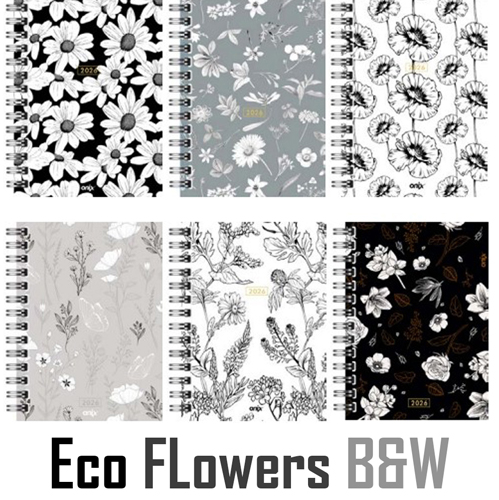 (159578) AGENDA ON N8 ECO FLOWERS B&W SV - AGENDAS - AGENDAS