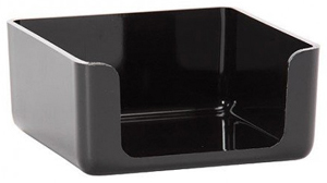 (160003) PORTATACO PZZI PLASTICO NEGRO 9X9 - LINEA ESCRITORIO - LINEA ESCRITORIO