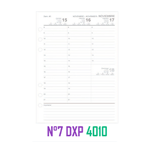 (16070) REP.AG R N�7 4010 SEMANAL CLASICO - AGENDAS - REPUESTOS/CALENDARIO