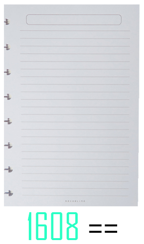 (16126R) REP DEC CUA/REMOV.14X21 1608 ==30H - CUADERNOS/LIBRETAS/REPUESTOS - CUADERNOS 16X21