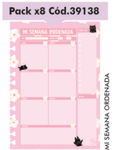 (16172B) REP.AG PC 13X18 MI SEM.ORDENADA INT - AGENDAS - REPUESTOS/CALENDARIO