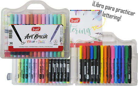 (162010P) MARCADOR TRA ART BRUSH X30 VALIJA - MARCADORES - MARCADOR VARIOS
