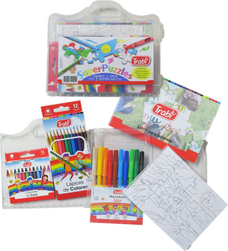 (162011P) VALIJA TRA SUPER PUZZLES 36PZAS - MARCADORES - MARCADOR VARIOS