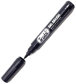 (162012) MARCADOR TRA BIG BRUSH X 6 NEGRO - MARCADORES - MARCADOR VARIOS