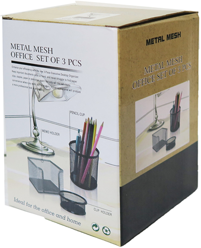 (162187) SET ESCRITORIO 3 PZAS NEGRO 7858NE - LINEA ESCRITORIO - LINEA ESCRITORIO